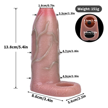 MegaGrip – Thick Boost Vein Sleeve with Ball Harness