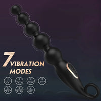 RippleRush – Vibrating Beaded Plug for Rolling Backdoor Bliss 🖤🍆💦