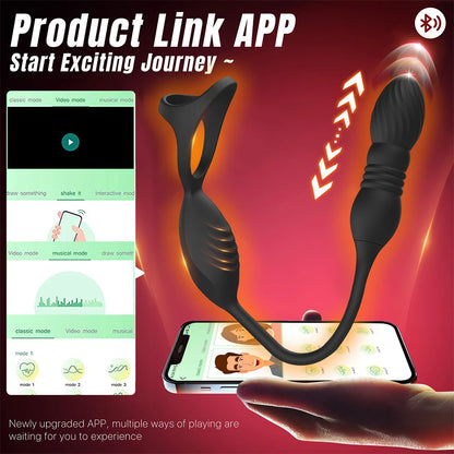Inferno Flex – App-Controlled Telescopic Prostate Massager 🔥📱🍑