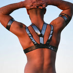 ChromeControl Metallic Bondage Harness ⚡💪