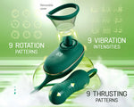 VibeLust Duo – Nipple Sucker & Pulsing Dildo Set 💚👅💥