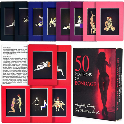 KinkPlay: 50 Bondage & Position Cards 💋🎲💢