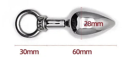 Steel Tease – Metal Ring Anal Plug Set 🔗❄️🍑