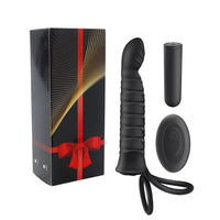 Remote-Controlled Prostate & Cock Ring Vibrator 🖤🔥