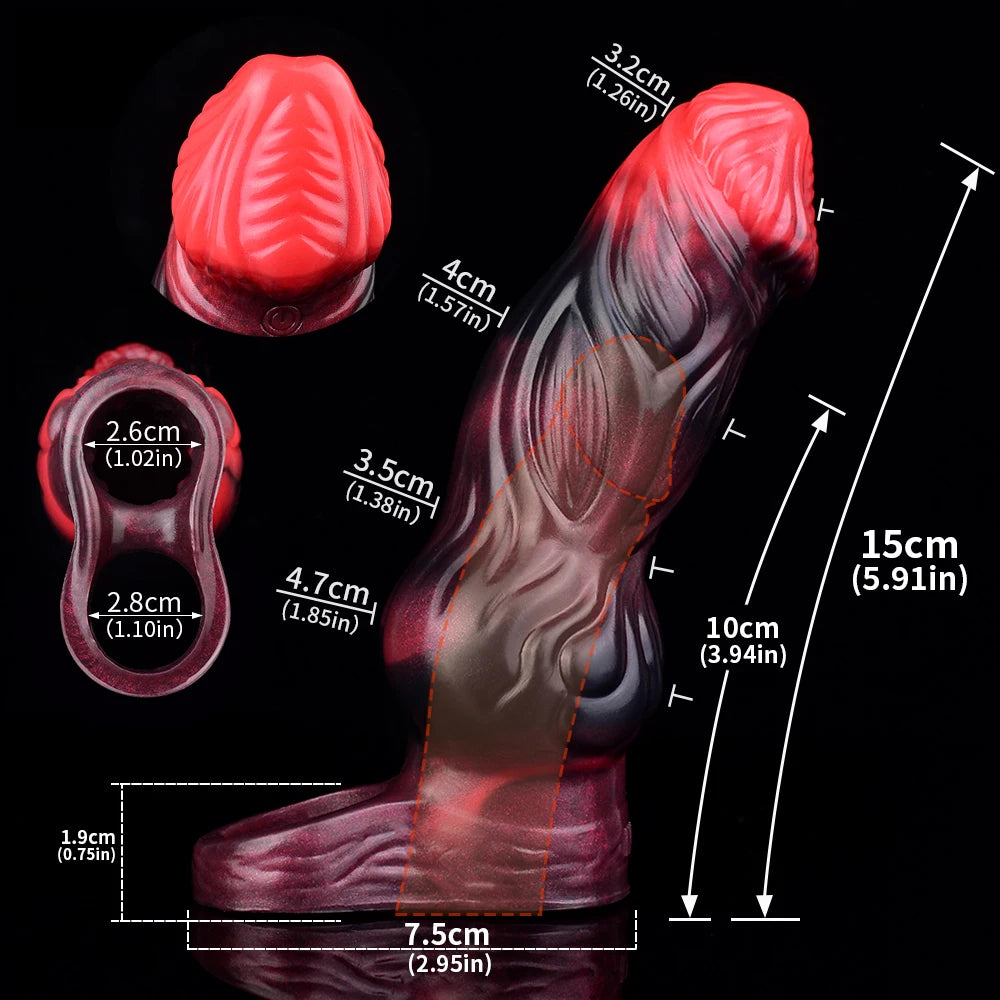 Inferno Pulse – Remote-Controlled Vibrating Penis Sleeve 🔥💣