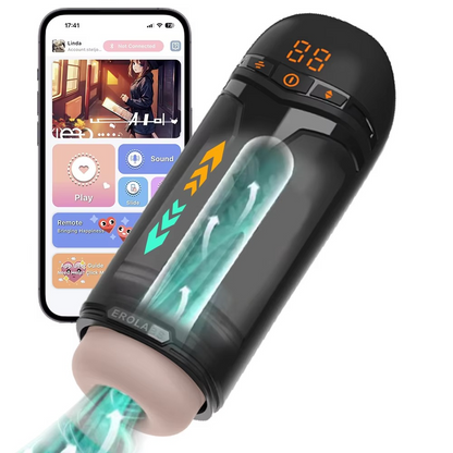 Neon Pulse Pro – 5-in-1 Smart Thrusting Masturbator 🔥📱💦