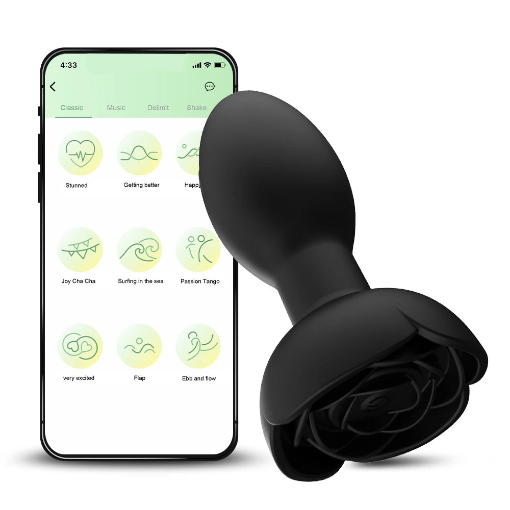 RoseWhirl – 360° Rotating Rose Plug for Wild Bloomers 🌹🍑🔁