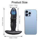 ThrustX Rider – Telescopic Prostate Plug with Remote Vibes & Girthy Shaft 💣🍑🖤
