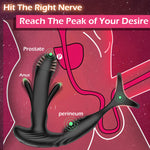 DeepPulse Prostate Massager with Flapping Shaft & Vibrating Cock Ring 💥🍑💦