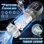 ThrustTrainer X – Smart LCD Stroker with Pump & Lick Modes 📈👅