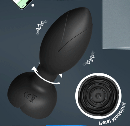TwirlBloom – 360° Rotating Pleasure Plug with Remote Vibes 💫🌺📱