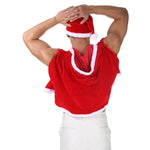 🔥Jingle Tease Santa Crop Set – Hat + Cape Edition🎅❄️