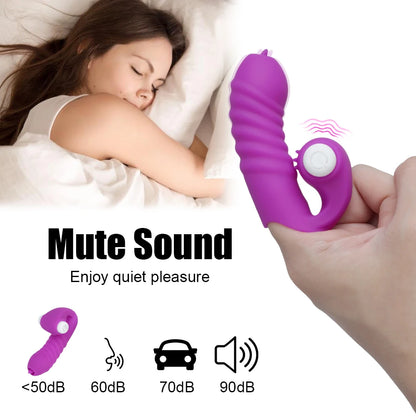 Vibrakiss – Finger Control Clit Flicker with Ribbed Anal Tip 💋🔥
