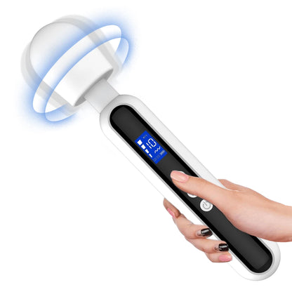 DeepGlide LCD Wand Massager ⚡🖤📊