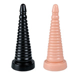 Ascend Spiral – XXL Ribbed Dildo 🖤🌪️