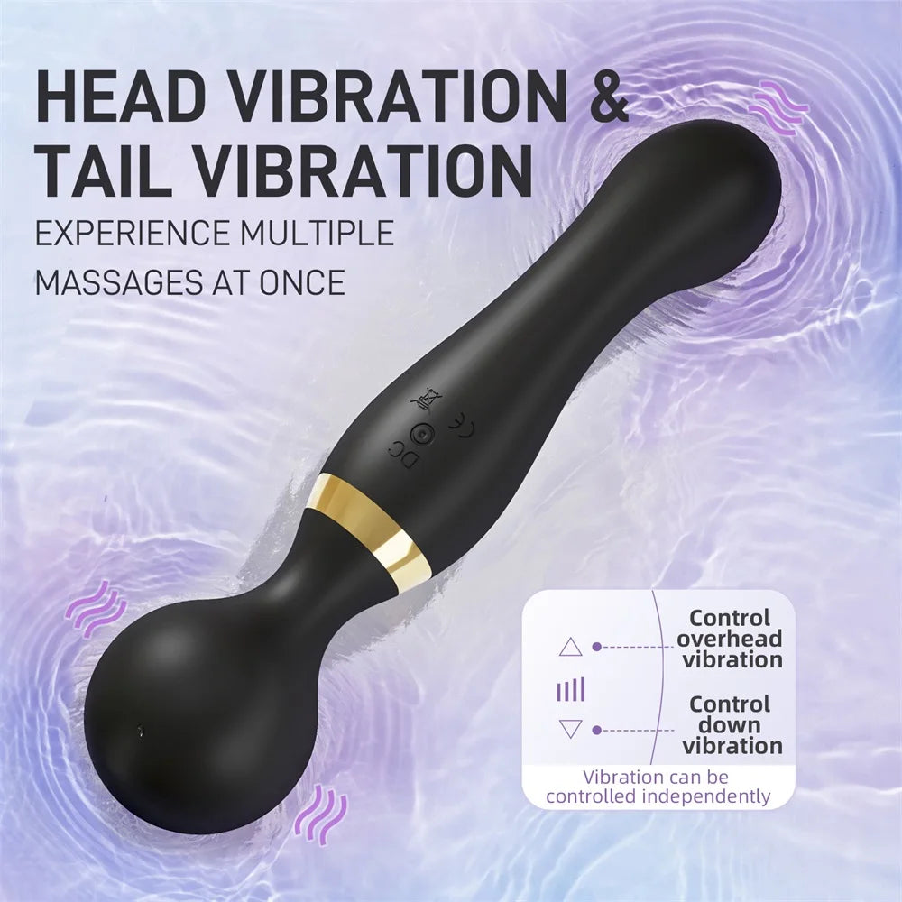 PulseGlide Duo Wand ⚡💜💦
