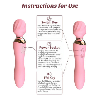 VelvetPulse Mini Wand Massager 💓✨
