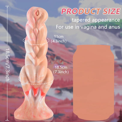 TwistBeast X – Monster Spiral Dildo with Suction Base & Stretch Challenge 🐍💦🔗