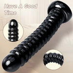 Ribbed DepthMaster XXL Suction Plug 🖤🔥💦