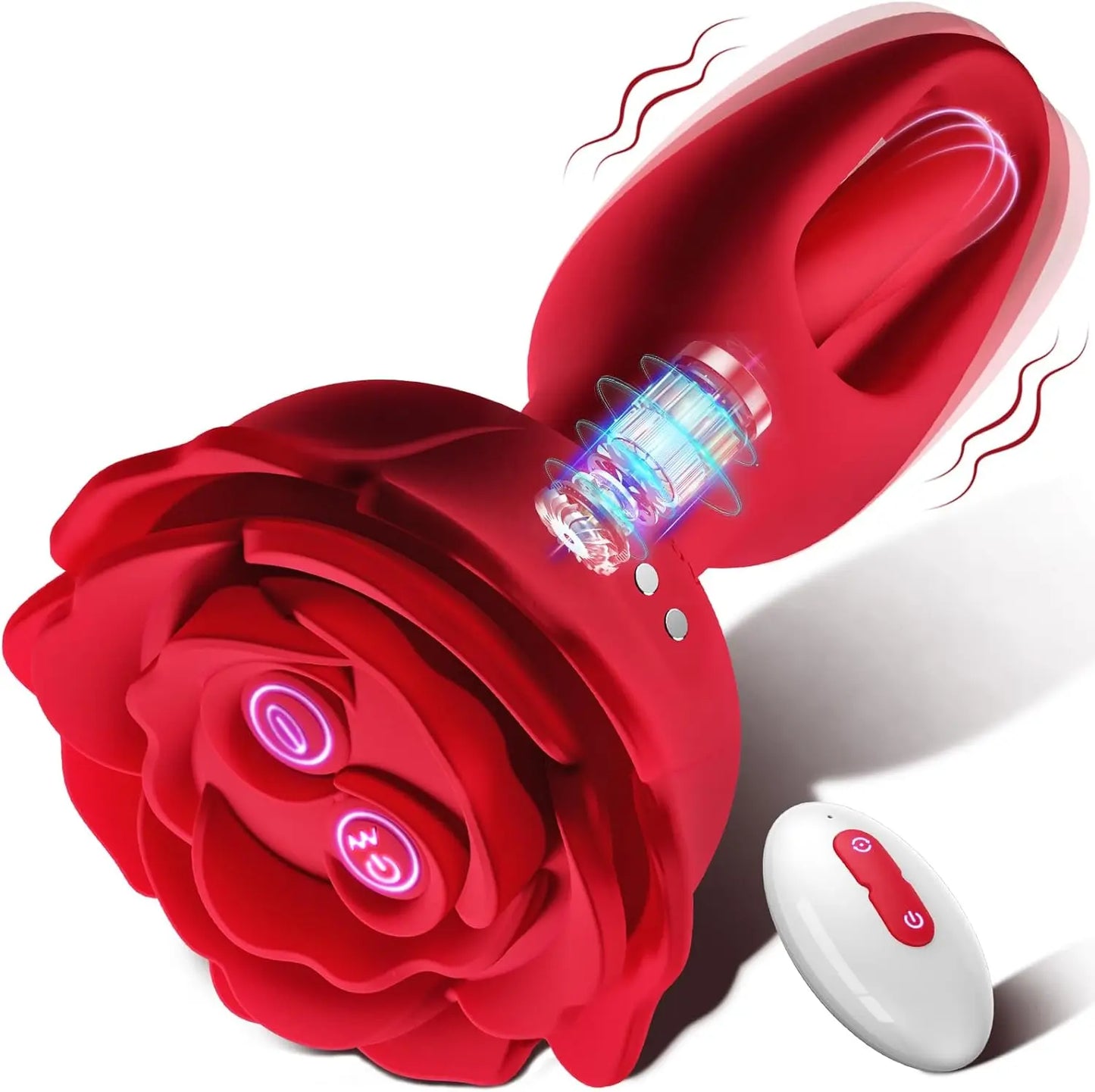 RoseThrob – Vibrating Flower Plug for Girls Who Bloom Wild 🌹💓🍑