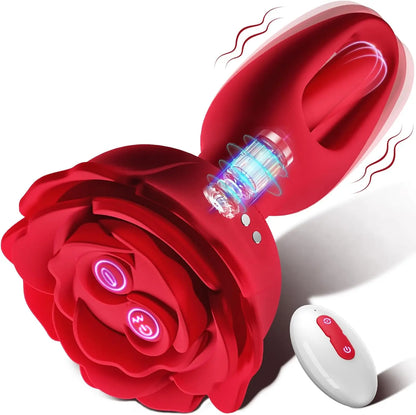 RoseThrob – Vibrating Flower Plug for Girls Who Bloom Wild 🌹💓🍑