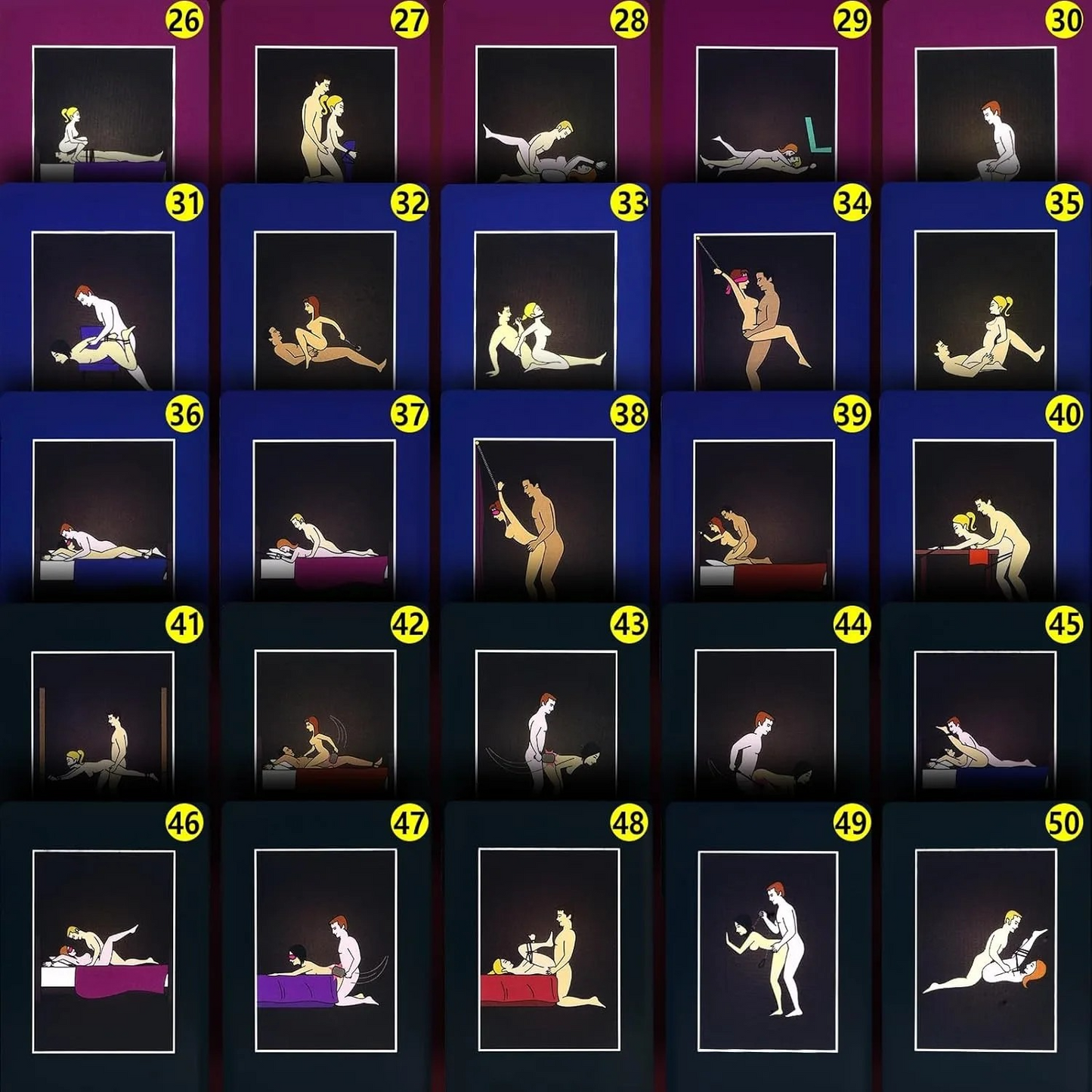 KinkPlay: 50 Bondage & Position Cards 💋🎲💢