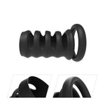 Blackout Grip – Spiral Cock Cage Enhancer 🖤⏱️