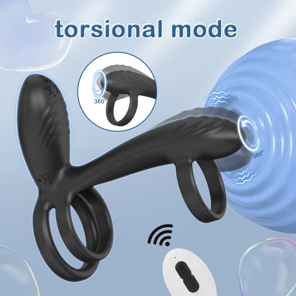 VibeLock 360 – Dual Motor Twisting Cock Ring