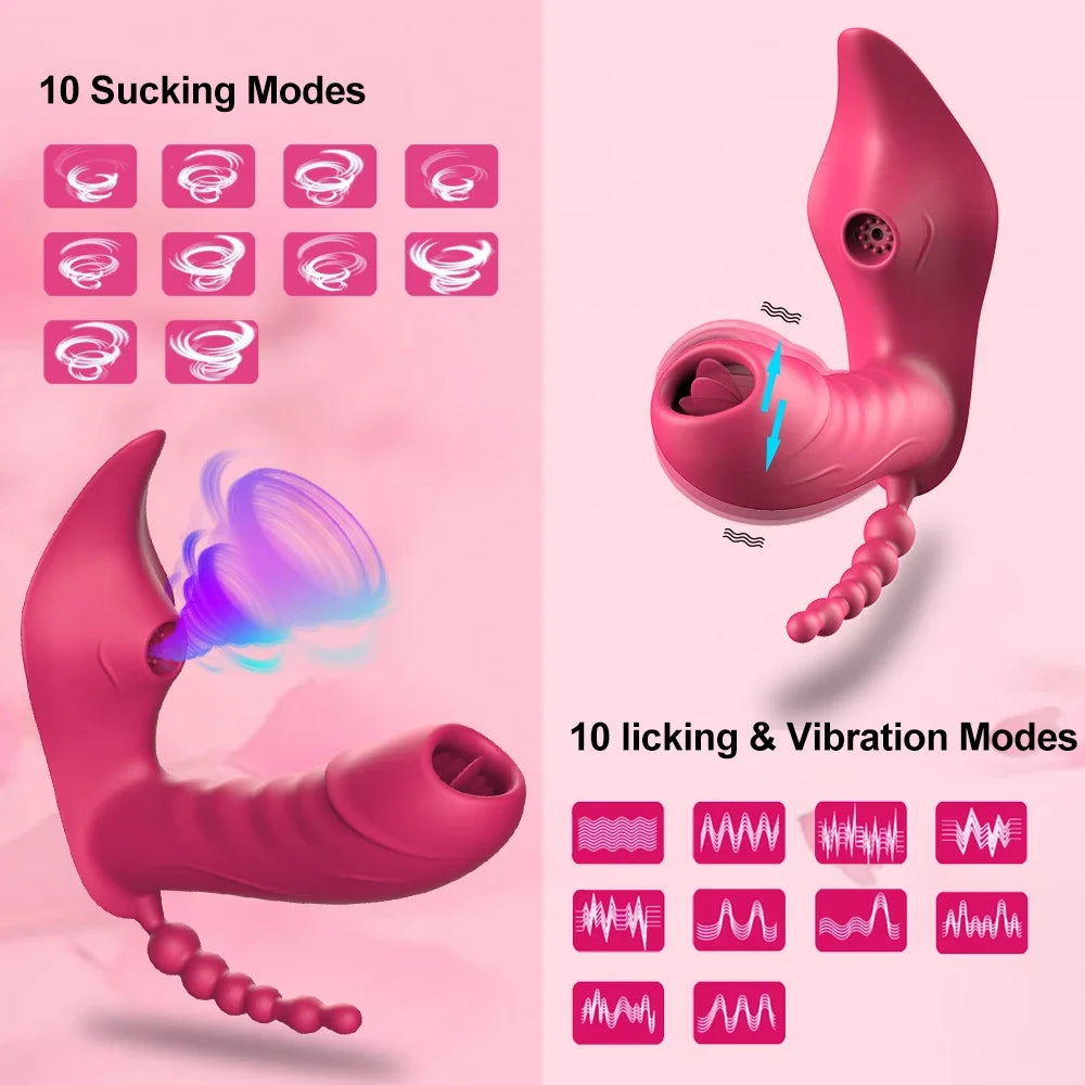 SmartApp Heated Sucking & Vibration Clit + G-Spot Massager 📱💦
