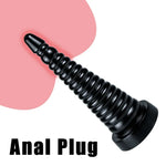 Ascend Spiral – XXL Ribbed Dildo 🖤🌪️