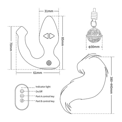 Estim FoxTail Plug 🐾⚡🎁