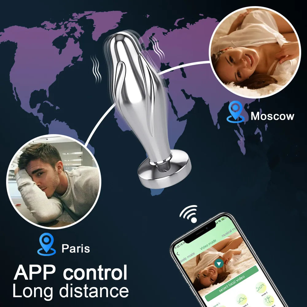 PulsePlay™ App-Controlled Vibrating Butt Plug