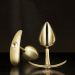GoldRush – Luxe Crystal Steel Anal Plug ✨🍑💎