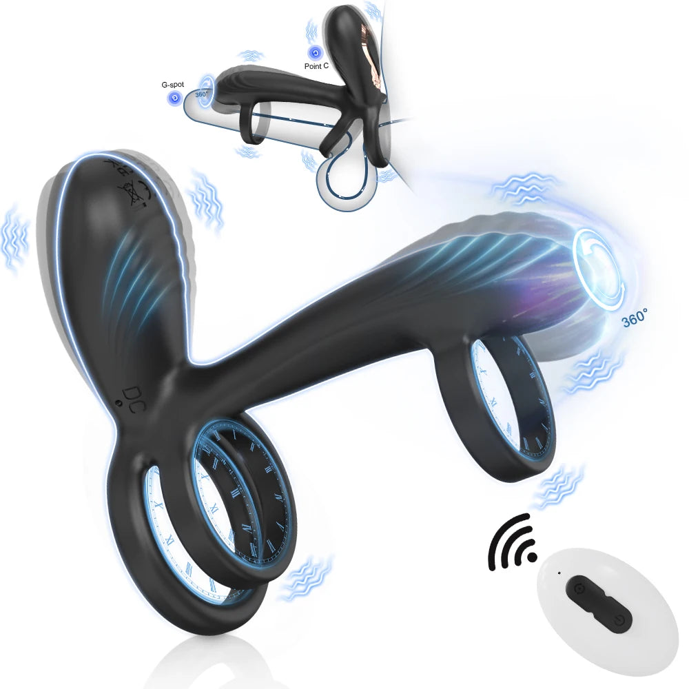 VibeLock 360 – Dual Motor Twisting Cock Ring