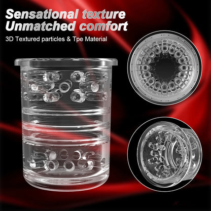 Dual-Handle PowerStroke 3-in-1 Masturbator 🔥🎧