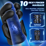 GripTease X – 10-Finger Tapping & Vibe Trainer for Total Glans Control 🔥🖐️💦