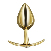 GoldRush – Luxe Crystal Steel Anal Plug ✨🍑💎