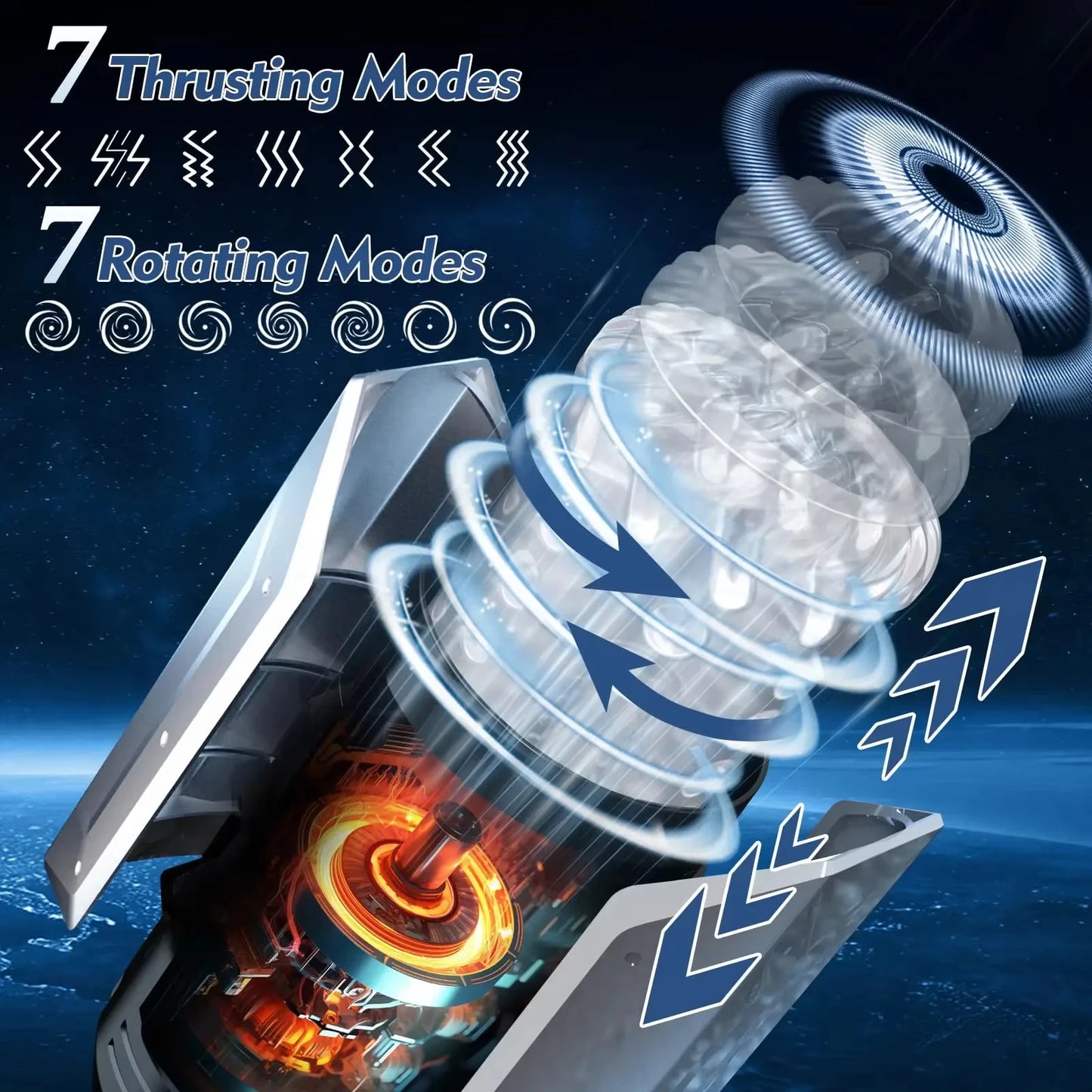 PowerGrip 3D – Thrust & Suction Smart Masturbator 2.0🔥