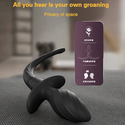 WagTail Twist Plug – Rotating Anal Vibrator with Playful Dog Tail 🐾🔄