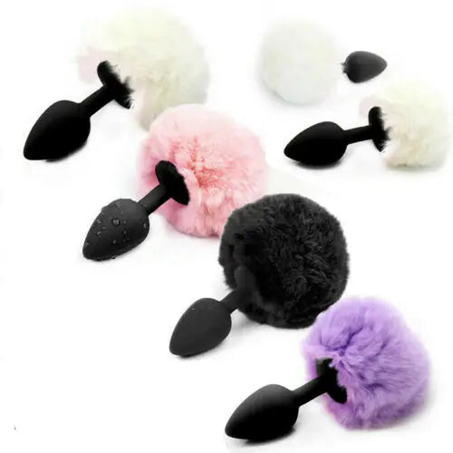 BunnyBum – Fluffy Tail Silicone Plug for Cosplay & Playtime 🍑🐰✨