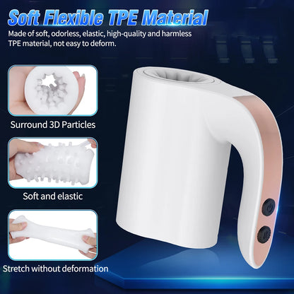 AutoGrip Twist – Rotating Telescopic Pleasure Cup 💦🔁