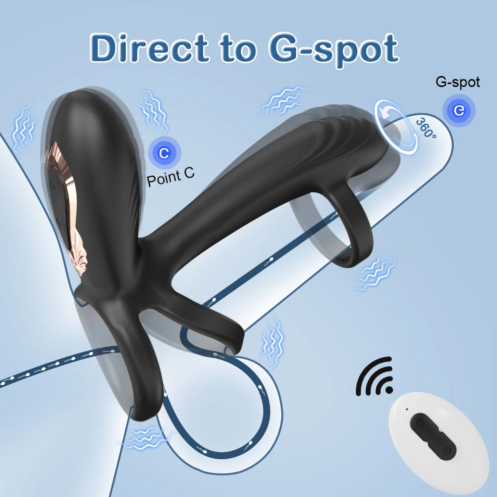 VibeLock 360 – Dual Motor Twisting Cock Ring