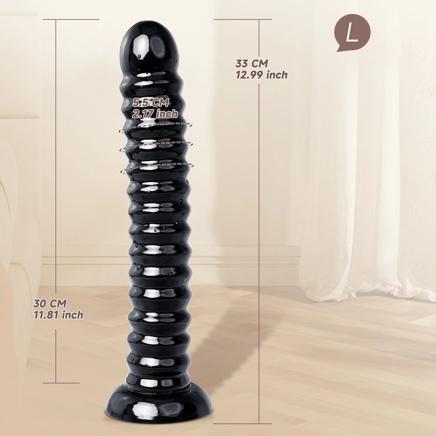 Ribbed DepthMaster XXL Suction Plug 🖤🔥💦