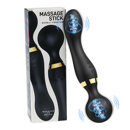 PulseGlide Duo Wand ⚡💜💦