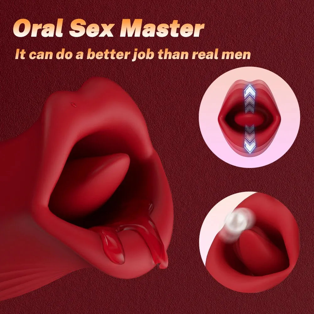 CraveSpark – Thrusting Tongue Vibrator with Clit Suction 💥👅💖