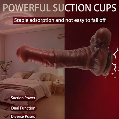 TwinCore™ Dual-Testicle Suction Dildo 🍆💪