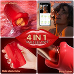 Red Lip Tease – App-Controlled Vibrating Mouth Trainer 💋📱🔥