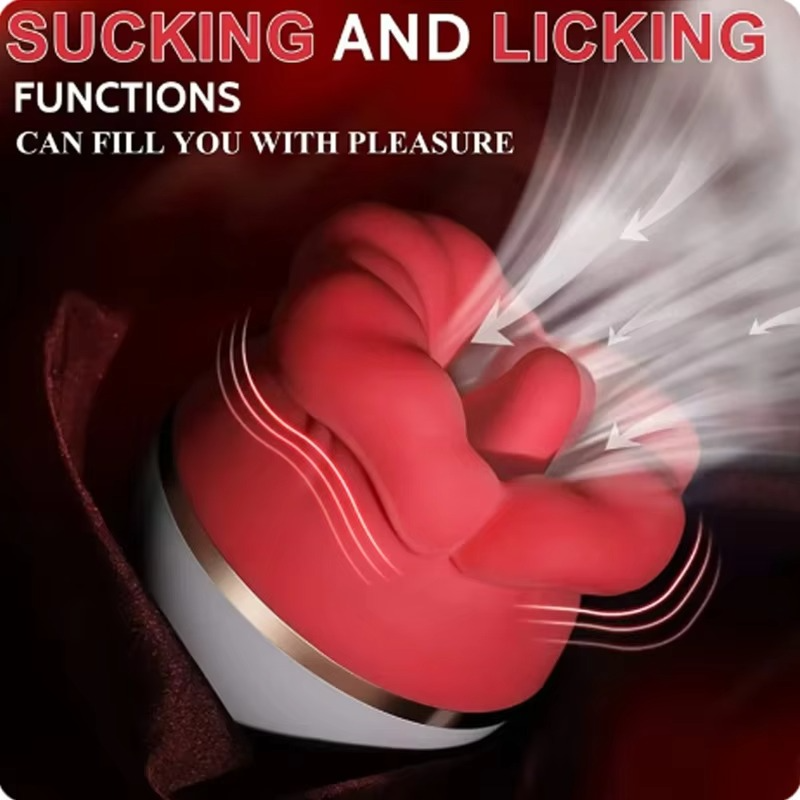 Lips of Lust – Rose Licking & Sucking Vibrator 🌹💋💦