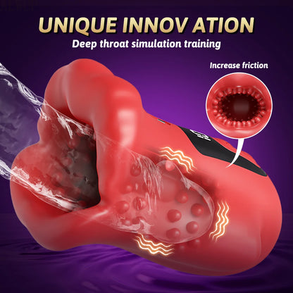 FullGrip Surge – Dual Motor Vibrating Mouth Masturbator🌹🔥