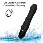 PulseRod – RealFeel G-Spot Dildo with Head Vibration & Wave Control 🍆⚡🖤